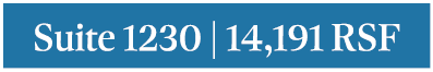Suite 1230 | 14,191 RSF